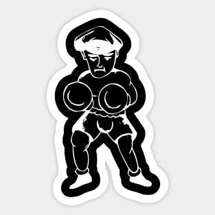 Boxing Man Sticker